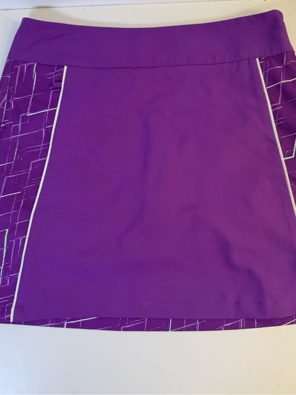 adidas Purple Athletic Skort with White Piping